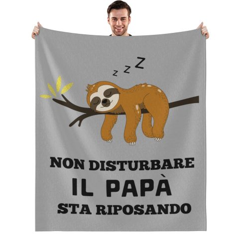 Regalo Speciale per il Papà: Coperta Natalizia in Flanella 130 x 150cm.