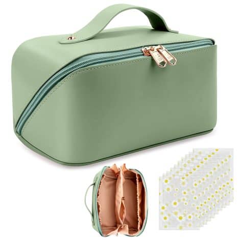 Valigetta per il trucco Yokilly, borsa da viaggio impermeabile e multifunzionale con 10 borse di stoccaggio.