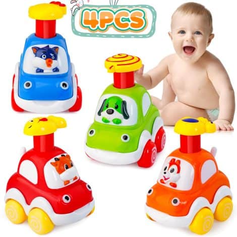 Macchinine felici per bambini di 2 anni, giocattoli per bambino di 1-2 anni, camion gioco per bambini di 1 anno, regalo per bambino di 1-2 anni, giocattoli per bambina di 1-2 anni, Macchinine Cars.