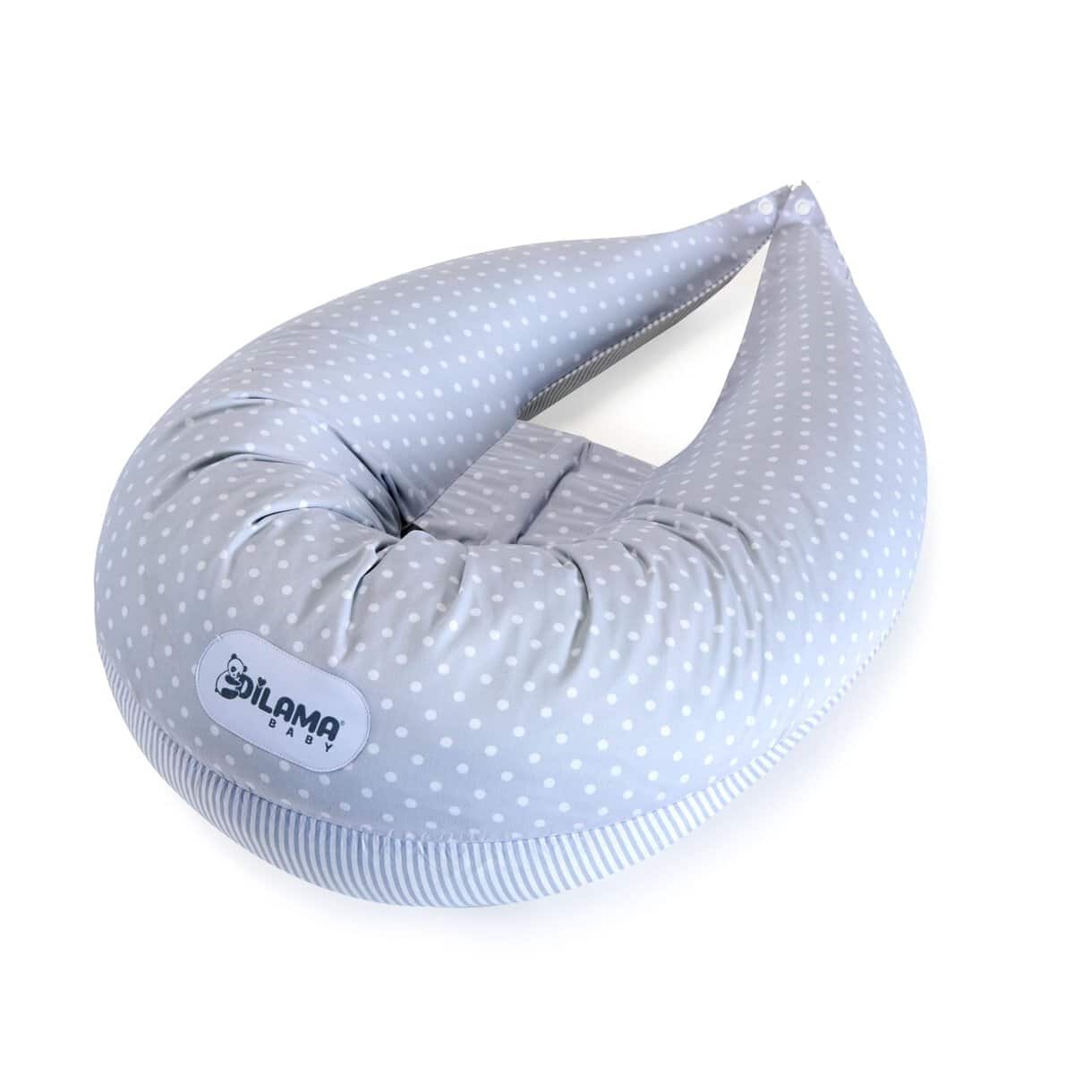 Dilamababy Cuscino Gravidanza in Fiocchi di Memory Foam e Fiber Ball Made in Italy - Cuscino Gravidanza per Dormire Multifunzionale