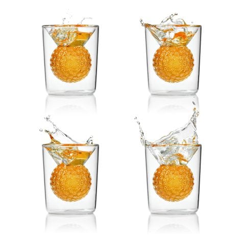 Compleanni divertenti per uomini: Set di 4 bicchieri da shot a forma di pallina da golf CRAFTGEN. Perfetti per tequila, whisky e cocktail.