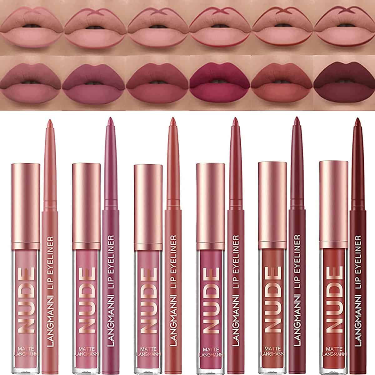12 Pz Matita Labbra Matte E Set Di Rossetto 24 Ore Nudi Impermeabile Bellezza Trucco Kit Lipgloss Liptints Per Le Donne Matita Rossetto Lifter Regali