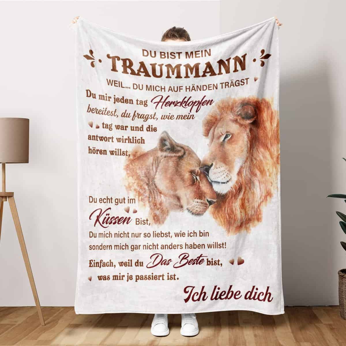 Regali per uomo, regali di San Valentino per uomini, regali di anniversario per lui, coperta per lui, regalo di compleanno, regalo di amore per uomini, 153 x 132 cm