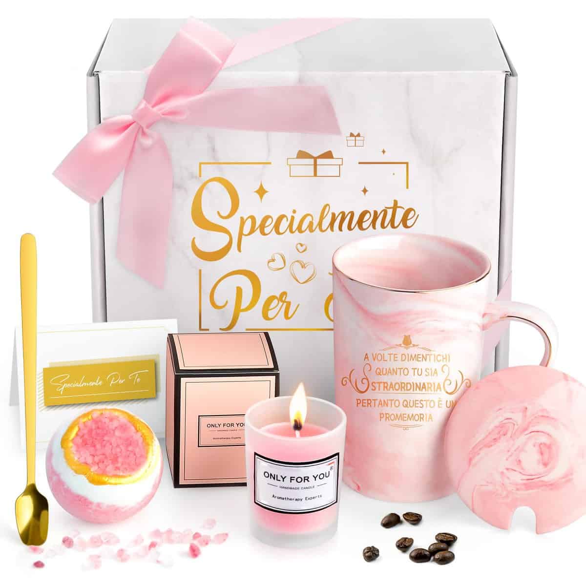 YiksunMY Regalo Donna, Regalo Donna Compleanno, Regali Natale Donna, Idee Regalo San Valentino per Lei, Festa Della Mamma Regalo Originale, Regalo Migliore Amica, Tazza Regalo per la Donna