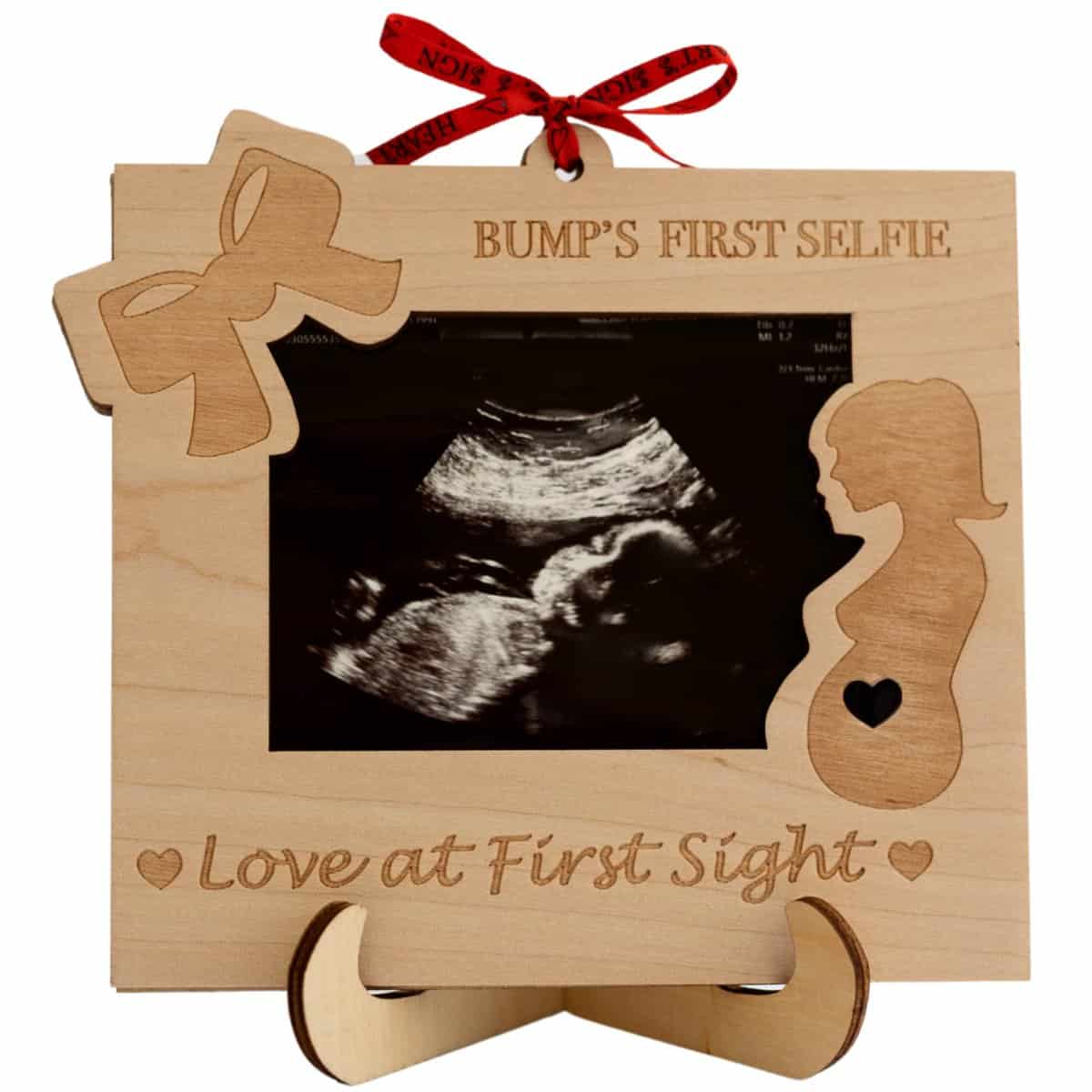 Heart's Sign Cornice ad ultrasuoni Love at First Sight | Mamma per essere e mamma incinta regali | Cornici Sonogram | Nuova mamma regali per donna Sonogram Frame