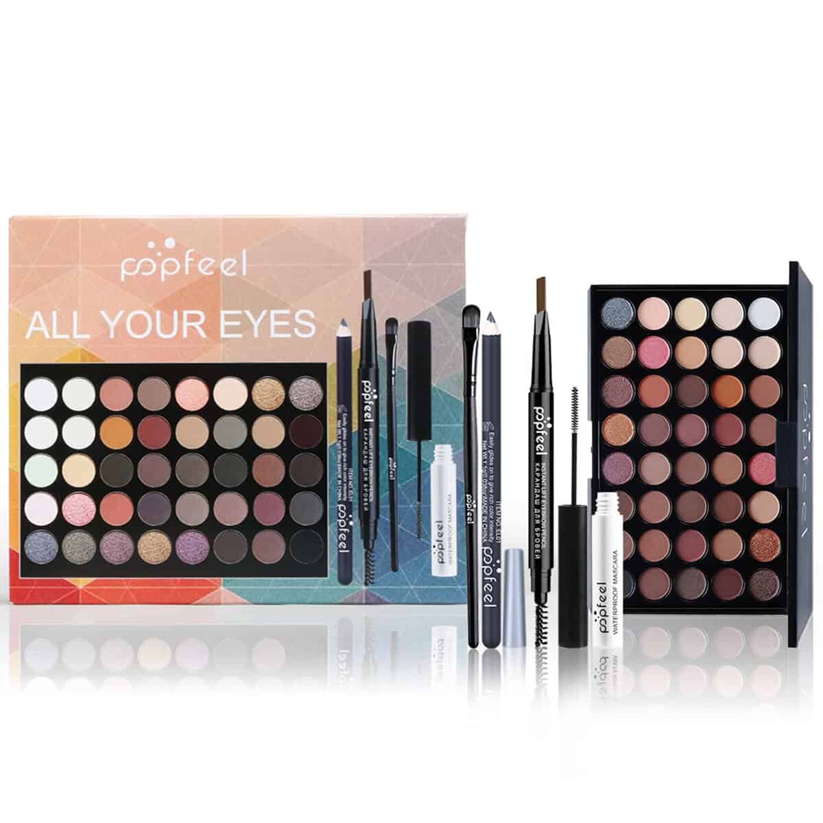 RoseFlower Trousse di Trucchi Set, Set Trucco Professionale Completo, Viaggio Cosmetics Tavolozza Kit per Trucco, Fard e Palette di Ombretti Palette, Set Trucco Iniziale per Donna & Bambina #5
