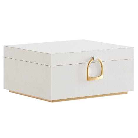 Cofanetto per gioielli SONGMICS con due livelli, maniglia, vassoio rimovibile e design elegante, misure 20,5 x 24 x 11 cm, regalo perfetto!