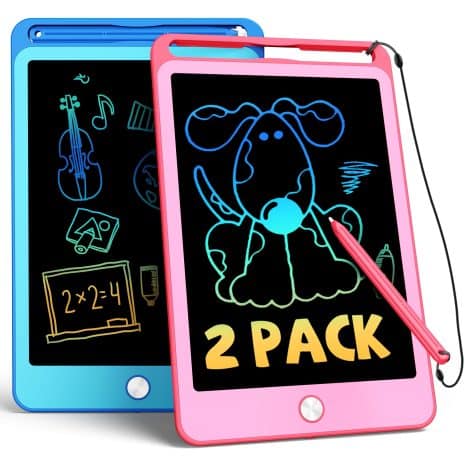 TEKFUN 2 confezione 8,5″ Tavoletta Grafica, Lavagna Bambini, giocattoli educativi, regalo compleanno 3-7 anni.