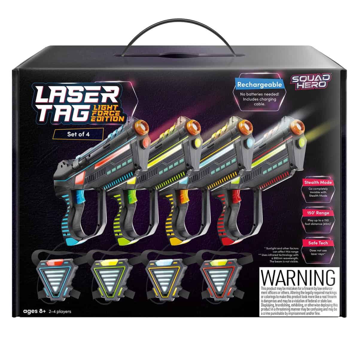 Set di etichette laser ricaricabili per bambini, adolescenti e adulti, con sensori per pistola e giubbotti,Attività di gruppo per adolescenti all'aperto per ragazzi e ragazze,Regali per bambini