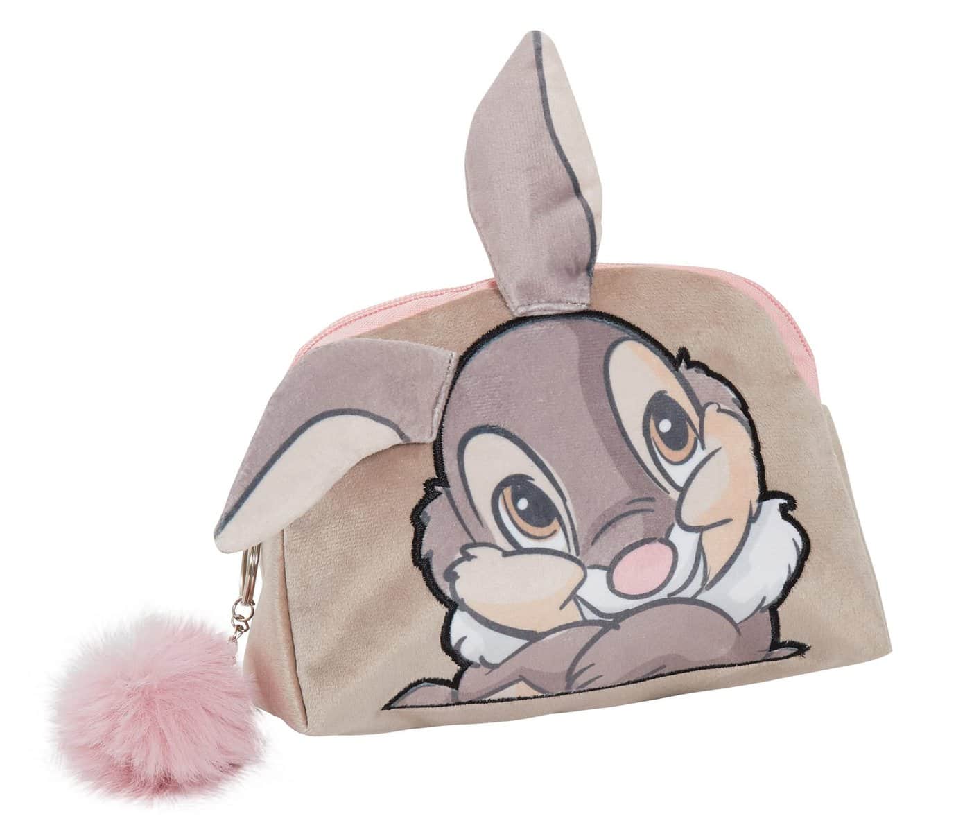 Thumper - Astuccio per trucco da donna, motivo: Bambi Disney, Grigio, Taglia unica, Borsa da trucco