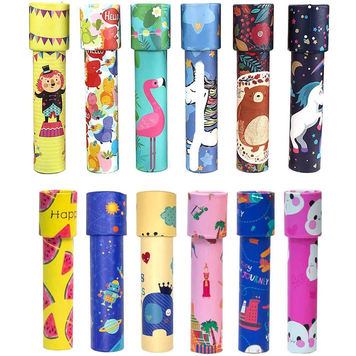 Caleidoscopio,12 Pezzi Caleidoscopio Ruotabile, Giocattolo Caleidoscopio di Carta Classico, Giocattoli Che Ispirano l'Immaginazione dei Bambini, Regalo Perfetto per i Bambini (Caleidoscopio)