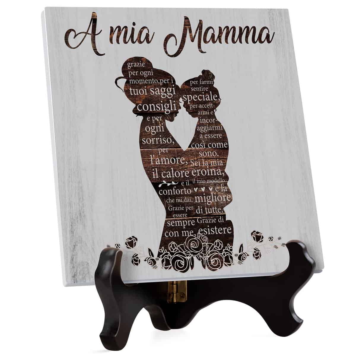 Regalo Mamma Natale - Regalo Mamma, Idee Regalo Mamma Natale, Regalo Segno Decorativo per Mamma da Figlia, Regalo Festa della Mamma Regali per Mamma Natale Ringraziamento Compleanno, Regali Mamma