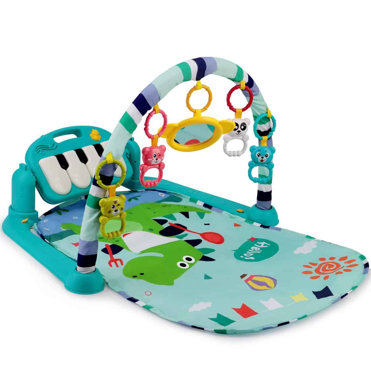 AmyBenton Palestrina Neonato Multifunzione con Pianoforte, Tappeto Gioco con Archi, Regalo per Neonati 0+ Mesi