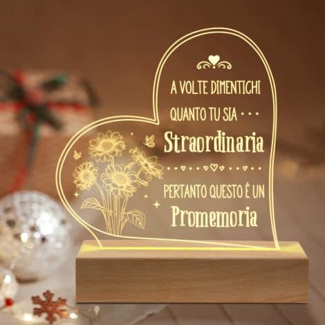 Niyewsor Luce Notturna Regalo Donna Natale, Compleanno: Idee Regalo Donna, Amica, Sorella.