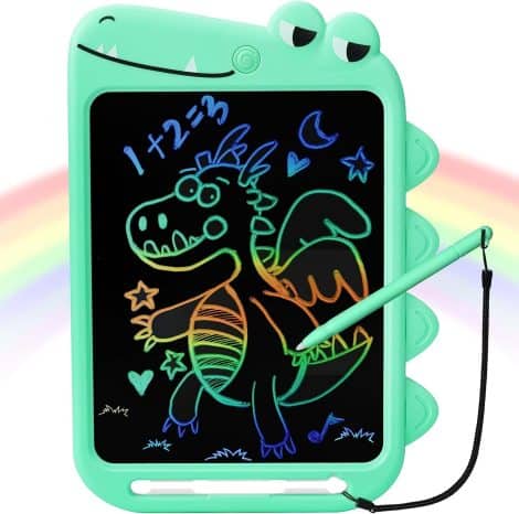 Regalo di giochi per bambini, tavoletta grafica LCD da 10 pollici, giocattoli educativi per Natale. Lavagna magnetica. (Verde)