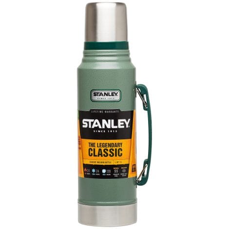 Borraccia Termica Leggendaria Stanley Classic da 1L – Conserva la temperatura 24 ore (caldo/freddo) – Senza sostanze nocive – Bottiglia in acciaio inossidabile – Hammertone Green.