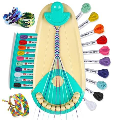 Kit di braccialetti dell’amicizia Plunack per bambine dai 6 ai 12 anni, regali artigianali intrecciati e originali.