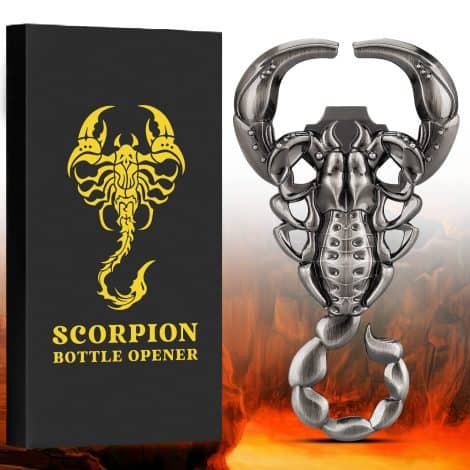 Apribottiglie di Birra Scorpion, Regalo Originale per lui: Uomo, Donne, Compleanno, Natale, Papà, Marito.