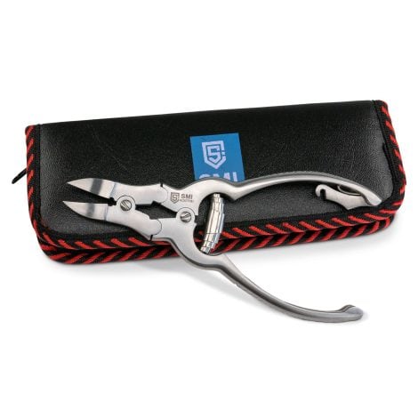 SMI – Taglierina per Unghie dei Piedi, Tronchesino Tagliaunghie Professionale per Unghie Resistenti, Tagliunghie Precisione Podologi, Acciaio