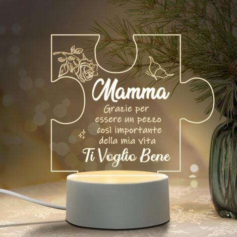 Idee per regali per la mamma: lampada regalo compleanno, Natale, festa della Mamma da figli e figlie.
