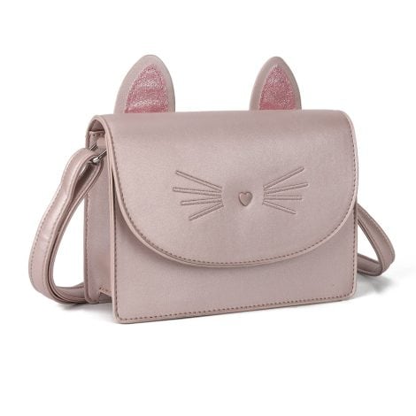 Portafoglio adorabile per ragazze adolescenti, borsa a tracolla e borse, regalo gatto in rosa per bambini.