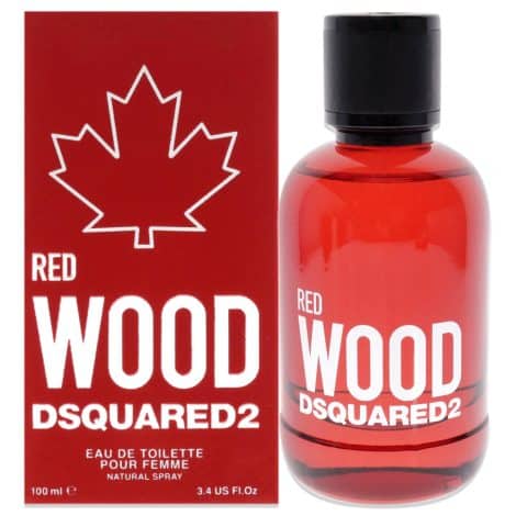 DSQUARED2 Profumo Donna Linea Red Wood – Fragranza Legnosa, Persistente – Spray, 100 ml.