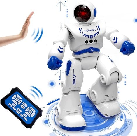 Robot giocattolo intelligente telecomandato con rilevamento dei gesti, canta e balla, regalo perfetto per bambini di 8, 9, 10, 11, 12 anni.