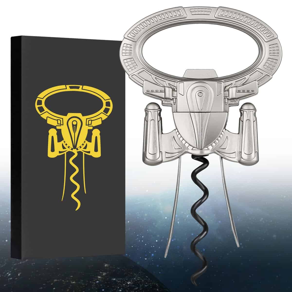 LKKCHER Ah So Cavatappi per Bottiglie di Vino Antico, Apribottiglie per Birra, Estrattore di Sughero a Due Rebbi, Cavatappi a Lame, Regalo Natale Regalo Compleanno Uomo Lui, Marito, Grigio Perla