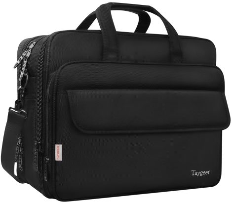 Borsa porta PC impermeabile da lavoro, per laptop fino a 17 pollici, adatta a uomini e donne. Colore nero.