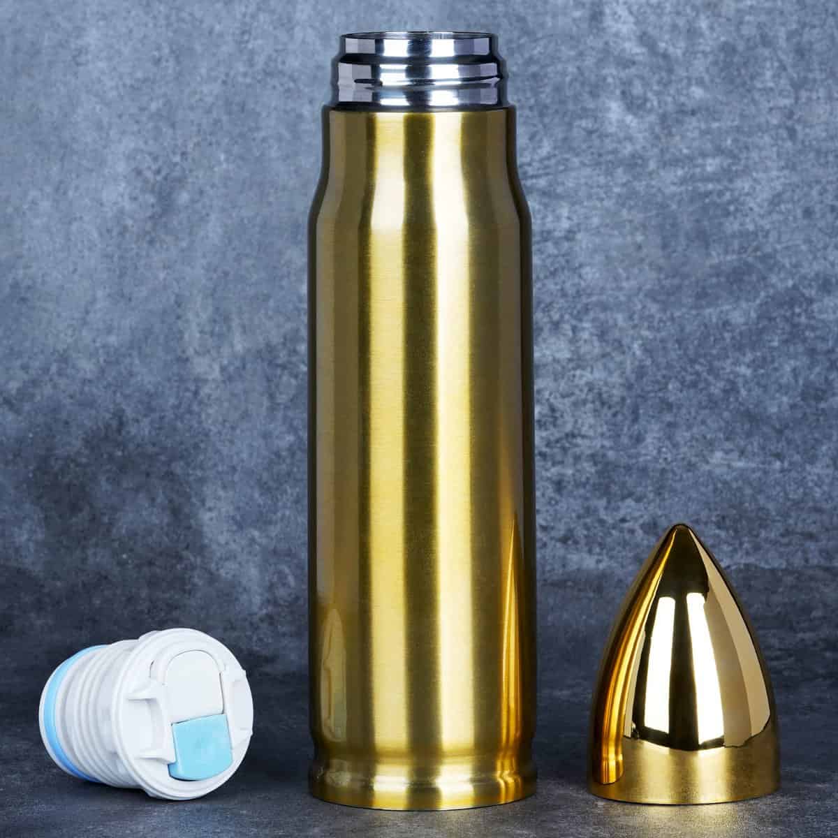 GROGIFE Regali per uomo Lui Papà Natale – Divertente regalo segreto di Babbo Natale per gli uomini, regalo di Natale per marito, fidanzato, bottiglia d'acqua fresca, bottiglia d'acqua in acciaio inox