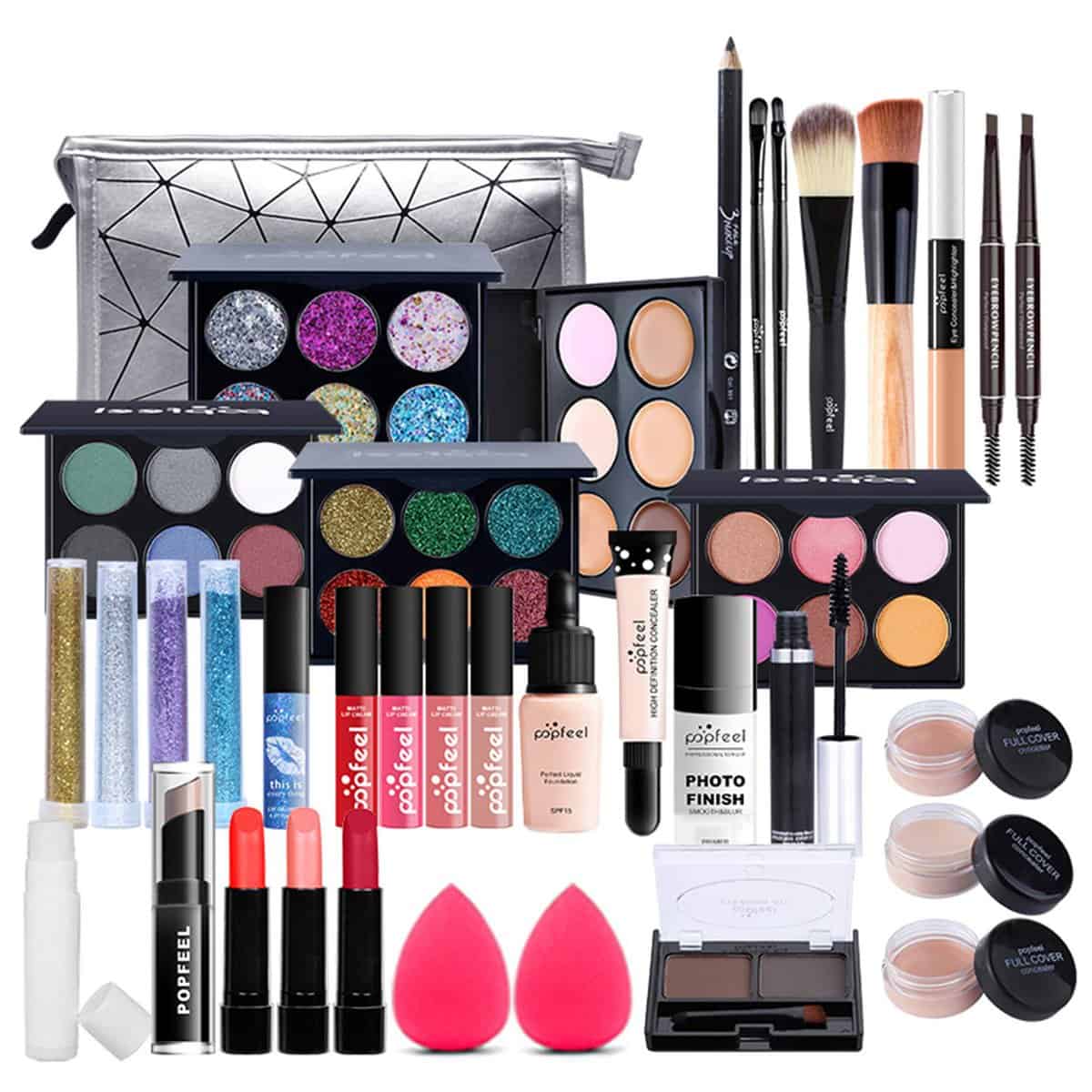 Kit per Trucco Completo, 37 Pezzi Cosmetico Valigetta per Principianti con Ombretti Correttore Rossetto Lucidalabbra Fard ecc - Sorpresa Regalo Trousse di Trucchi, per l'uso quotidiano e viaggio#3