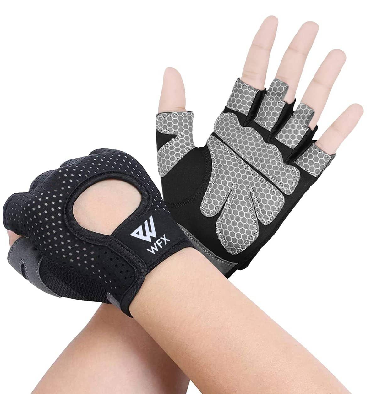 WESTWOOD FOX Guanti da fitness traspiranti, antiscivolo, per uomo e donna, per sollevamento pesi, bodybuilding, palestra, crossfit