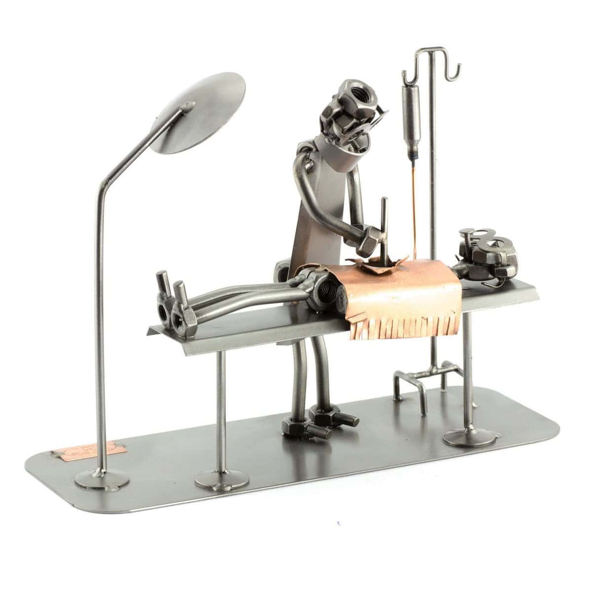 Steelman24 I Omini di Viti Tavolo Operatorio I Idee Regalo Originale I Soprammobili in Metallo I Modellino