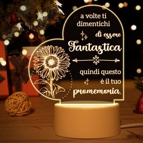 Vetbuosa Luce Notturna Incisa: Ideale per Regali di Natale o Compleanno, Ispiranti per Donne Speciali come Amiche, Sorelle, Colleghi, Mogli, Mamme.