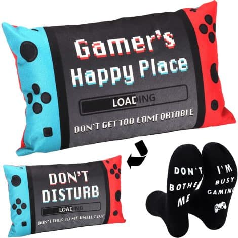 Regali da gioco per ragazzi, decorazioni per sala, regali di gioco per fidanzati, calzini e federe per cuscino 52×30 cm