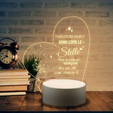 Incisione Luce Notturna Welsky con Idee Regalo per Donne, Migliore Amica, Compleanno, Natale.