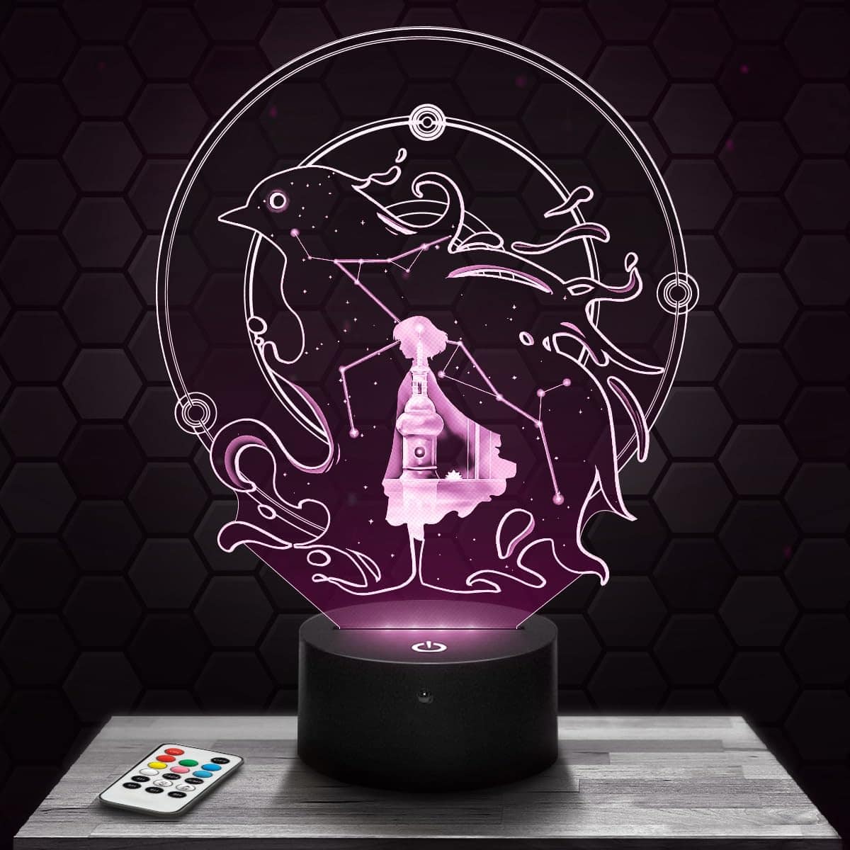 Lampada Grigia decorazione camera da ragazzo Lampada 3D Grigia oggetto Gaming Gamer Videogiochi idea regalo decorazione Idea Regalo Natale adolescente originale