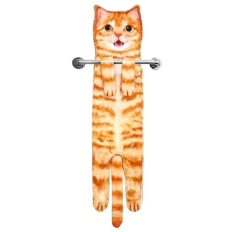 Asciugamani Cucina con Gatti Divertenti, Decorazioni Natalizie per Bagno, Gadget Utili e Originali. Idee Regalo per La Casa e Compleanno di Amanti dei Gatti.