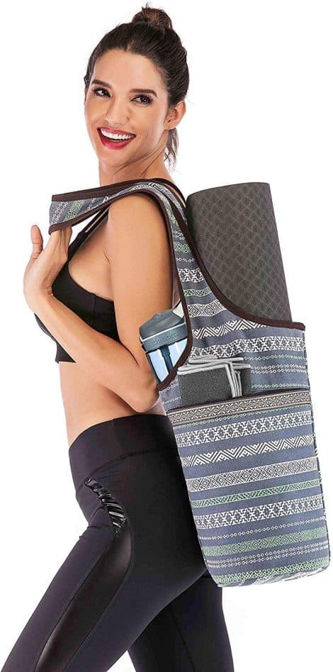 Borsa Pratica per Yoga Ducomi PADA – Ideale per Trasportare Tappetino, Asciugamano e Accessori.