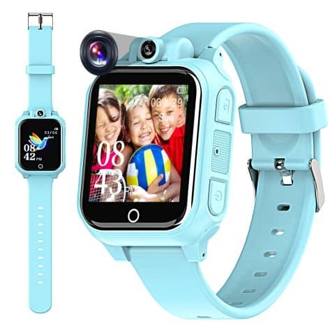 Smartwatch Umblue per bambini, orologio intelligente con giochi, musica, telecamera e regali di festa per ragazzi e ragazze dai 3 ai 12 anni.