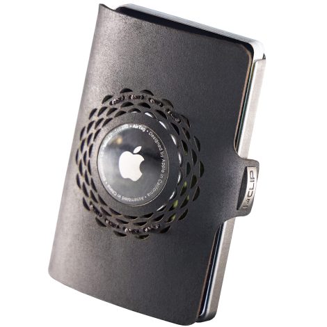 I-CLIP ® Originale | Portafoglio in Pelle | Mini Porta Carte di Credito | Slim e Tascabile | Idea Regalo | Wallet da Collezione | Nero.
