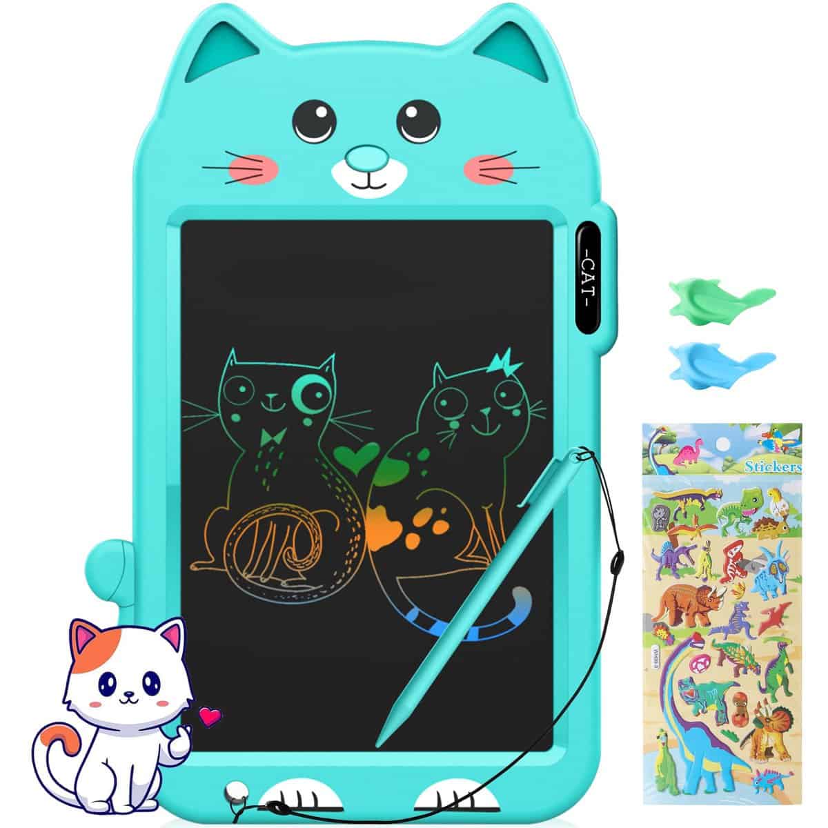 Mamaeco Tavoletta Grafica Bambini 8.8 Pollici, LCD Colorata Lavagnetta Cancellabile Bambini Giochi Bambini 3 4 5 6 7 8 Anni, Bambini Regali di Natale di Compleanno di Pasqua per Ragazzi e Ragazze