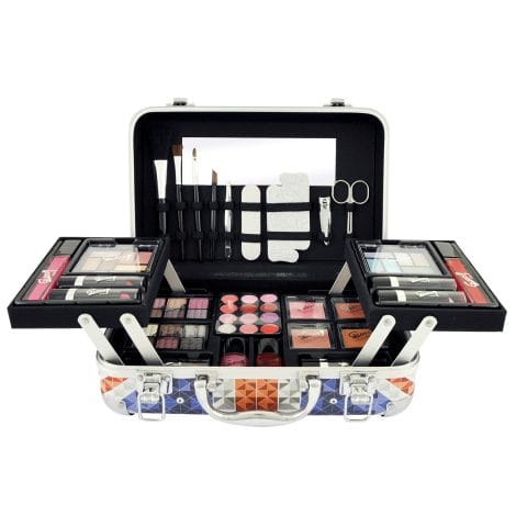 Set trucco Gloss! London Diamonds – 50 pezzi – Ideale per un regalo di Natale per donne. Scatola perfetta per il trucco.