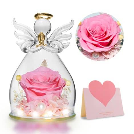 Regalo per festeggiare la mamma e le donne: La Rosa Eterna, perfetta per Natale, Ringraziamento, San Valentino, Compleanno. (Rosa)