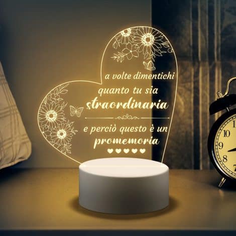 KAAYEE Luci Notturne Incise – Un regalo ispirante per compleanni, Natale o occasioni speciali per amiche e sorelle.