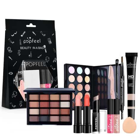 Set di 8 pezzi per il trucco multiuso, kit cosmetico tutto in uno per principianti, regalo di Natale per donne e ragazze.