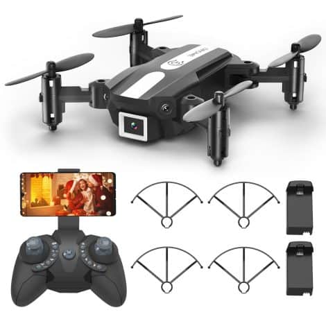 Mini Drone Wipkviey T25 per bambini | Quadricottero pieghevole con telecamera 1080P per principianti. Regalo di Natale perfetto per ragazzi e ragazze.
