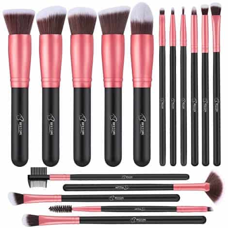 Pennello per trucco, set professionale di alta qualità BESTOPE per applicare base e ombretto.
