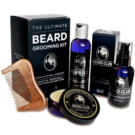 Il Set Perfetto per la Barba – Include Olio, Balsamo, Shampoo e Pettine – Per gli Amanti della Barba