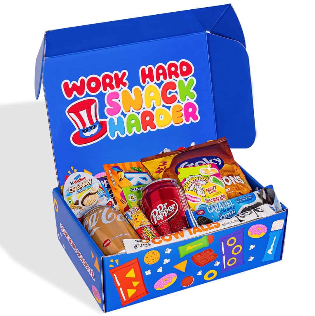 American Uncle box snack dolci, salati e bevande a sorpresa - box snack americani e internazionali da 20 prodotti